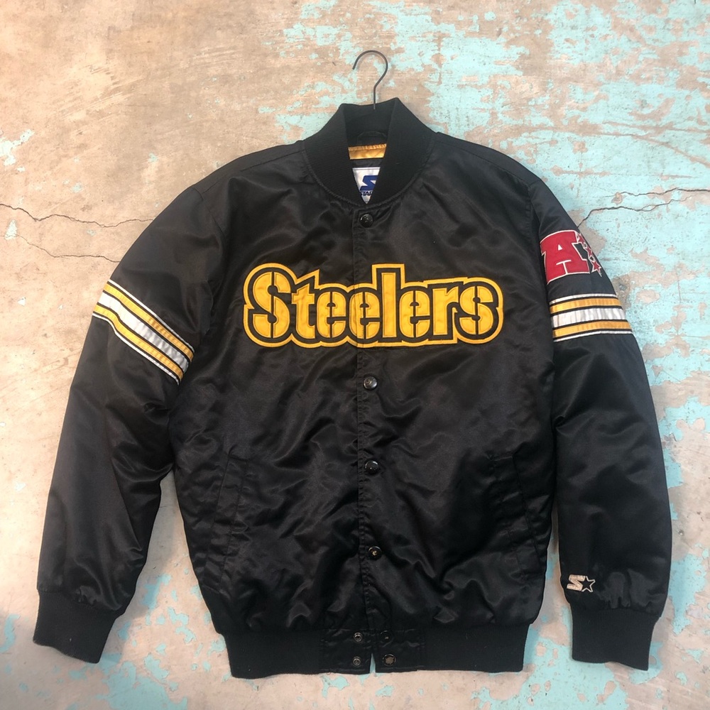 Vintage Steelers Starter Bomber Jacket